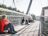 Vom Baumwipfelpfad mit herrlicher Aussicht den musikalischen Klängen lauschen